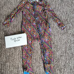 Posh peanut x Lisa Frank Hunter one piece pajamas
